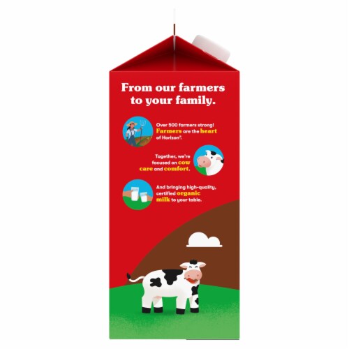 Horizon Organic Milk - 2% Reduced Fat Chocolate Milk Perspective: back