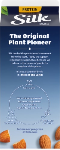 Silk® Original Protein Almond Milk Perspective: back
