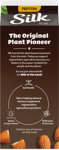 Silk® Chocolate Protein Almond Milk Perspective: back