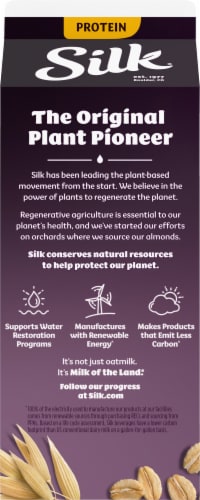 Silk® Original Protein Oatmilk Perspective: back