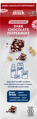 Silk® Dairy-Free Oat Creamer Dark Chocolate Peppermint Perspective: back