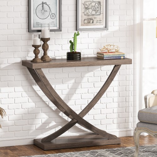 Tribesigns Wood Console Table 35 Inch Industrial Entryway Table Narrow Sofa Table 1 piece Fry s Food Stores