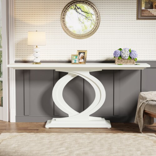 【再入荷】 Tribesigns 59 Console Table Wood Narrow Sofa Table With テーブル・チェア・ハンモック