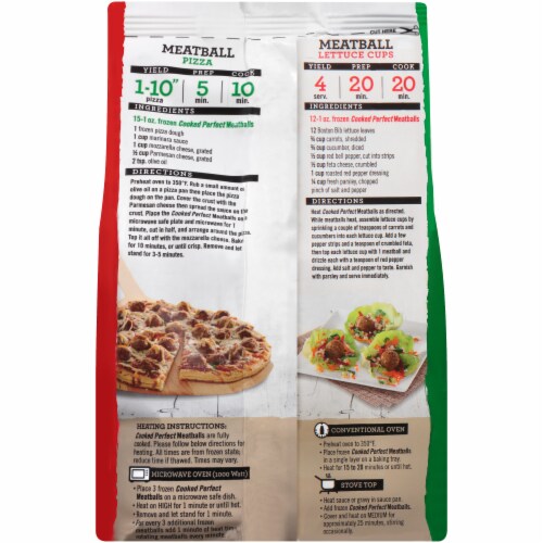 Cooked Perfect Turkey Meatballs Perspective: back