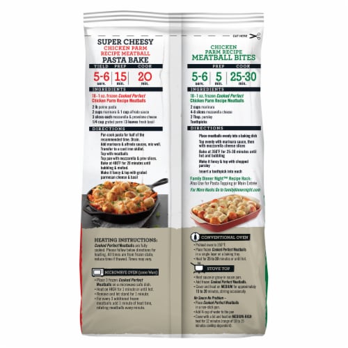 Cooked Perfect® Chicken Parm Meatballs Perspective: back