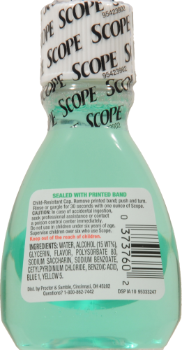 Scope Original Mint Classic Mouthwash Perspective: back