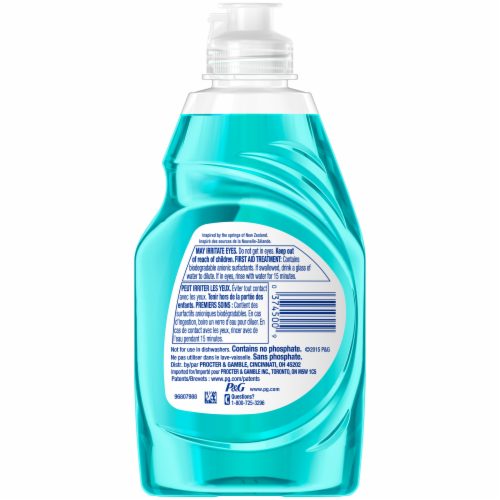 Dawn Ultra Escapes New Zealand Springs Scent Dishwashing Liquid Perspective: back