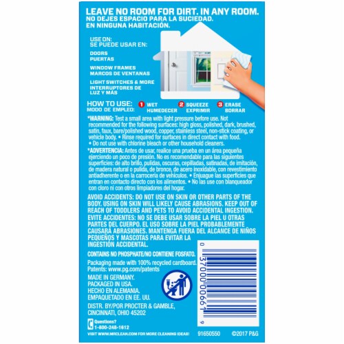 Mr. Clean Magic Eraser Original Household Cleaning Pad Perspective: back