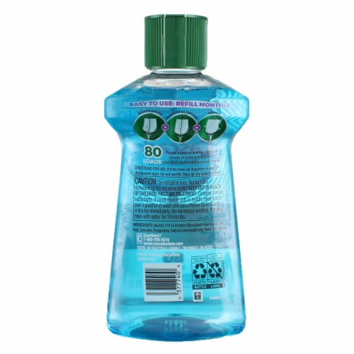 Cascade Power Dry Dishwasher Rinse Aid Perspective: back