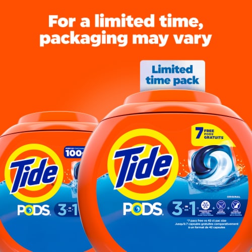 Tide Pods Original Laundry Detergent Pods, 42 ct - Harris Teeter