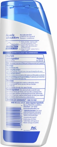 Head & Shoulders® Dry Scalp Care 2in1 Anti-Dandruff Shampoo + Conditioner Perspective: back