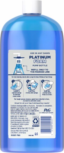 Dawn® Platinum Fresh Rapids Scent Dishwashing Liquid & Dish Foam Refill Perspective: back