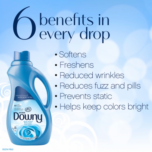 Downy Ultra Clean Breeze Liquid Fabric Conditioner Fabric Softener Perspective: back