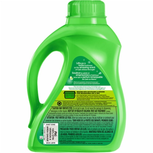 Gain Soap Liquid Laundry Detergent Perspective: back