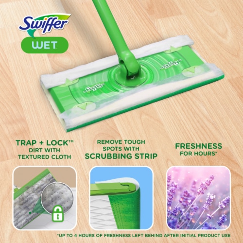 Swiffer Sweeper Febreze Freshness Lavender Vanilla & Comfort Wet Mopping Cloths Perspective: back