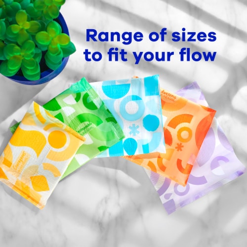 Always Ultra Thin Pads with Wings Long Super Absorbency Size 2 Fresh Scent Perspective: back