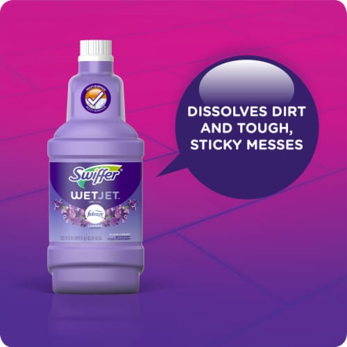 Swiffer WetJet Multi-Purpose and Hardwood Liquid Floor Cleaner Solution Refill Perspective: back