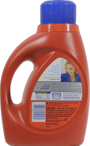 Tide Cold Water Liquid Laundry Detergent Perspective: back