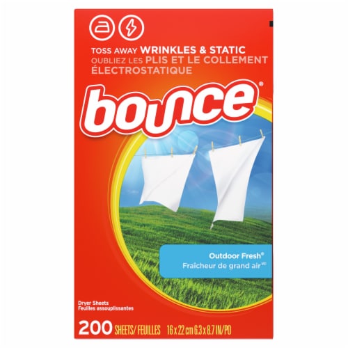 Bounce Outdoor Fresh Dryer Sheets Perspective: back