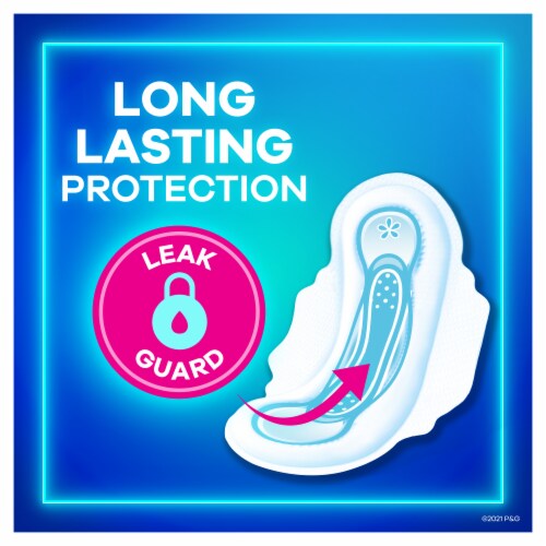 Always® Ultra Thin Size 1 Regular Unscented Pads with Wings Perspective: back