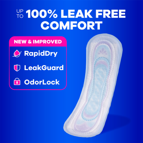 Always Ultra Thin Pads Long Super Absorbency Size 2 Unscented Perspective: back