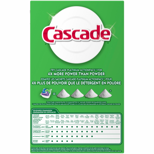 Cascade Dawn Lemon Scent Dishwasher Detergent Perspective: back