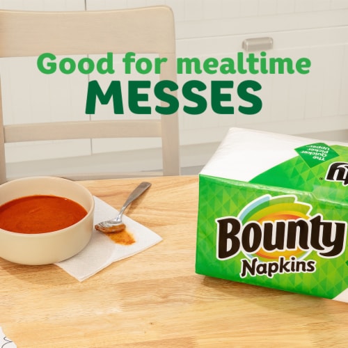 Bounty White Paper Napkins Perspective: back