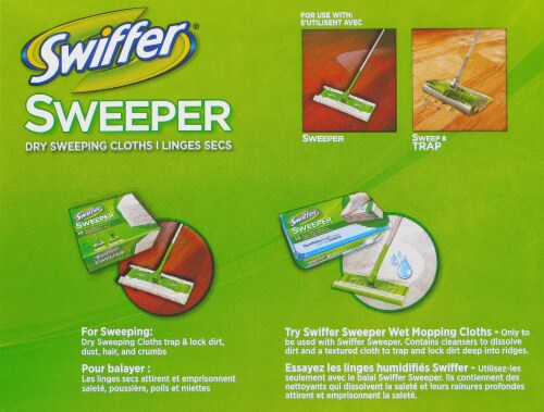 Swiffer® Sweeper Febreze Sweet Citrus and Zest Dry Cloth Refills Perspective: back