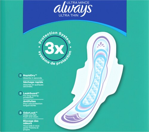 Always Wings Ultra Mince Ultra Thin Pads Perspective: back