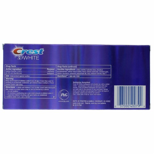 Crest Dentifrice Perspective: back