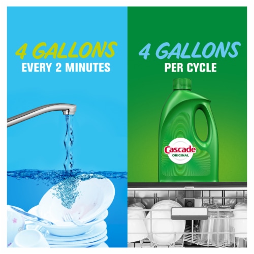 Cascade Gel Fresh Scent Dishwasher Detergent Perspective: back