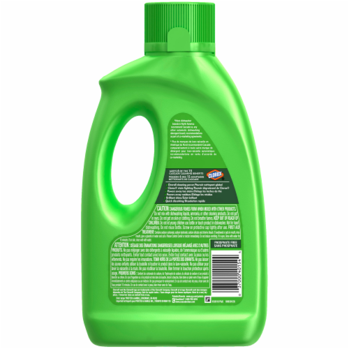 Cascade Plus Clorox Lemon Scent Dishwasher Detergent Perspective: back