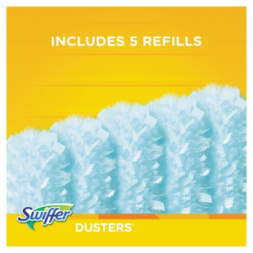Swiffer Handle Electrostatic Fiber Duster - Blue Perspective: back