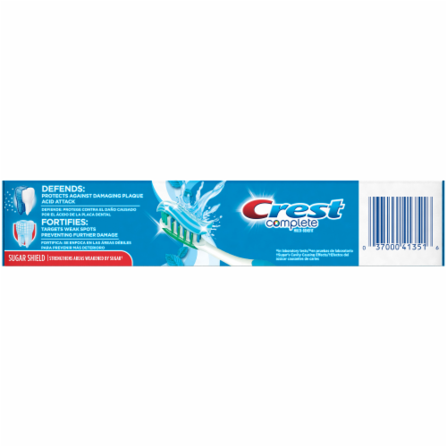 Crest Complete Whitening+ Scope Fluoride Toothpaste Perspective: back