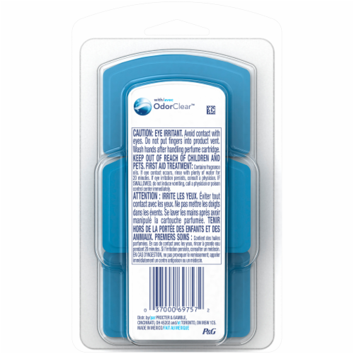 Febreze SmallSpaces Linen & Sky Air Freshener Refills Perspective: back