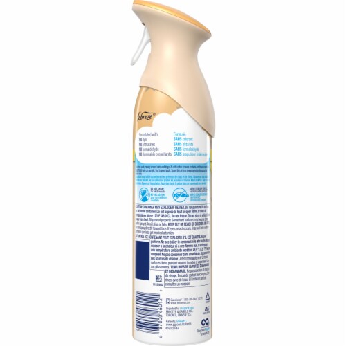 Febreze Air Limited Edition Fresh-Baked Vanilla Freshening Aerosol Spray Perspective: back