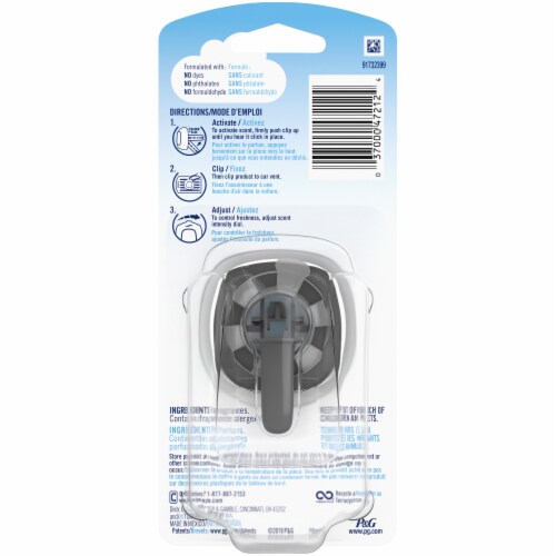 Febreze Limited Edition Fresh-Twist Cranberry Car Vent Clip Air Freshener Perspective: back