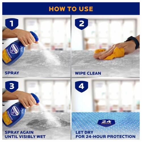 Microban Citrus Scent 24 Hour Multi-Purpose Cleaner and Disinfectant Spray Perspective: back