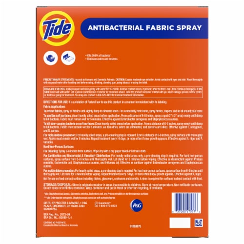 Tide Antibacterial N/A Laundry Sanitizer Perspective: back