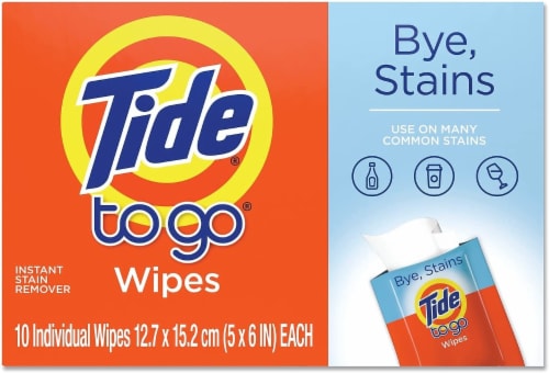 Tide To Go Instant Stain Remover Wipes Perspective: back
