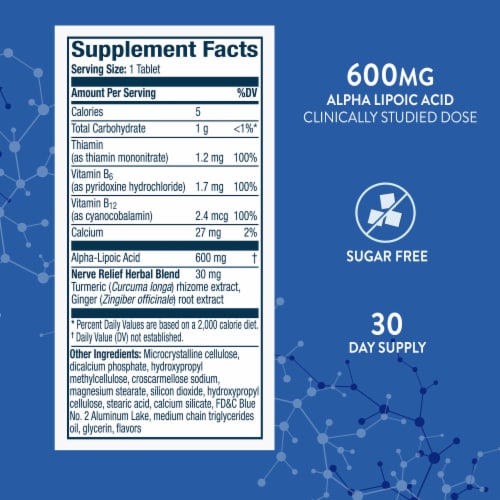 Nervive Nerve Relief tablets Perspective: back