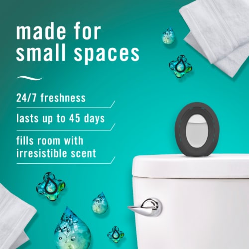 Febreze Small Spaces Unstopables, Air Freshener, Fresh, 1 count, .25 oz Perspective: back