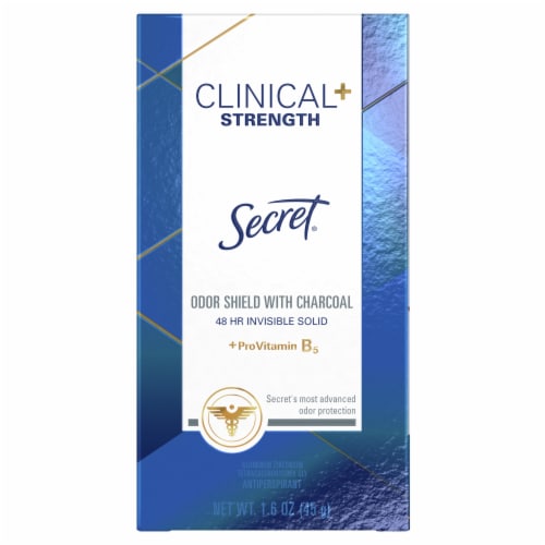 Secret® Clinical Strength® Odor Shield with Charcoal Invisible Solid Antiperspirant Deodorant Stick Perspective: back