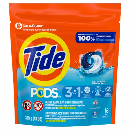 Tide Pods Ocean Mist Laundry Detergent Pods Perspective: back