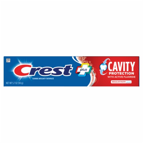 Crest Cavity Protection Regular Toothpaste Perspective: back