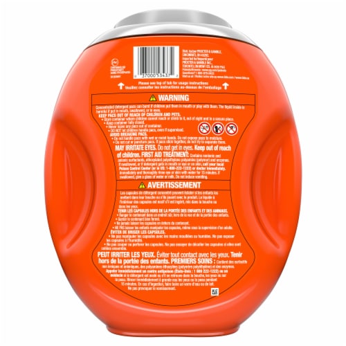 Tide Spring Meadow Hygienic Clean Heavy Duty Power PODS Laundry Detergent Pacs Perspective: back