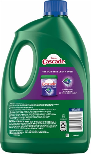 Cascade® Fresh Scent Gel Dishwasher Detergent Perspective: back