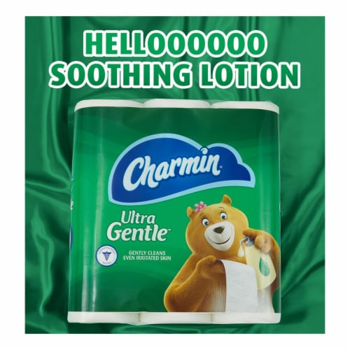 Charmin Ultra Gentle Mega Roll Toilet Paper Tissue Perspective: back