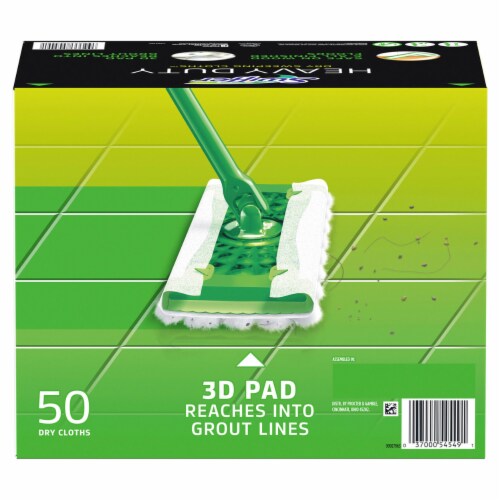 Swiffer Sweeper Heavy Duty Dry Sweeping Cloths (50 Count) Perspective: back