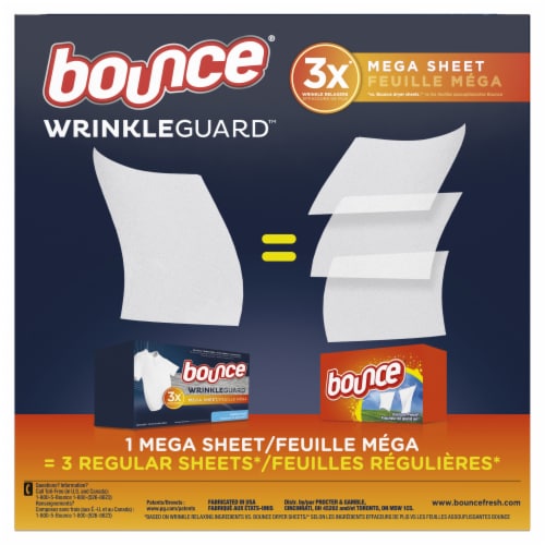 Bounce WrinkleGuard Outdoor Fresh Mega Fabric Softener Perspective: back
